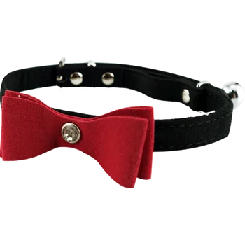 

Simple Fashion Cat Collar Beautiful Luxury Bow Tie Christmas Cat Collar Personalized Cute Coleiras Gato Pet Necklace YY50CC