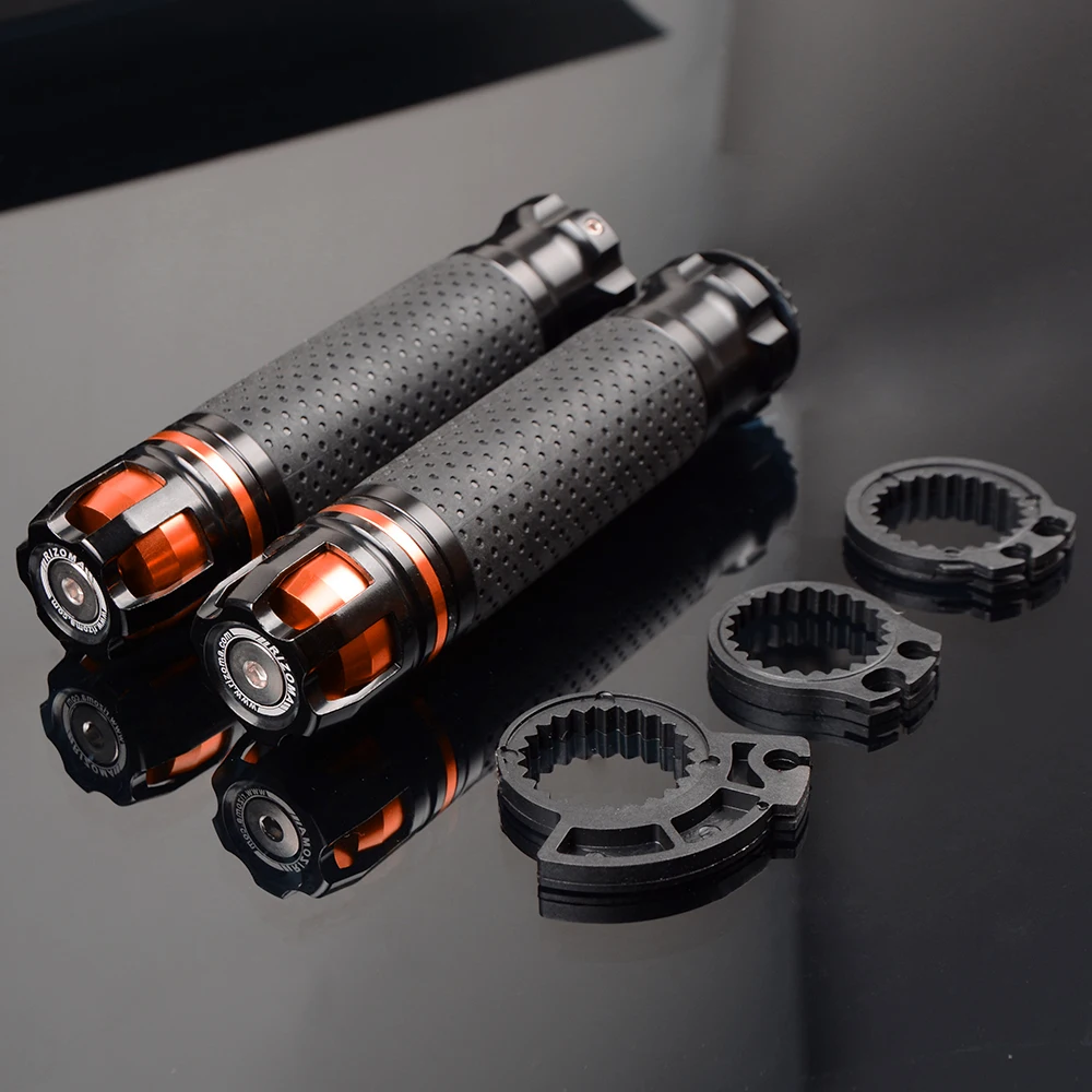MT MT01 03 MT-10 7/" 22 мм аксессуары с ЧПУ мотоциклетные ручки для YAMAHA MT125 MT-125 рукоятка концевой руль MT-25 MT-03 - Цвет: orange