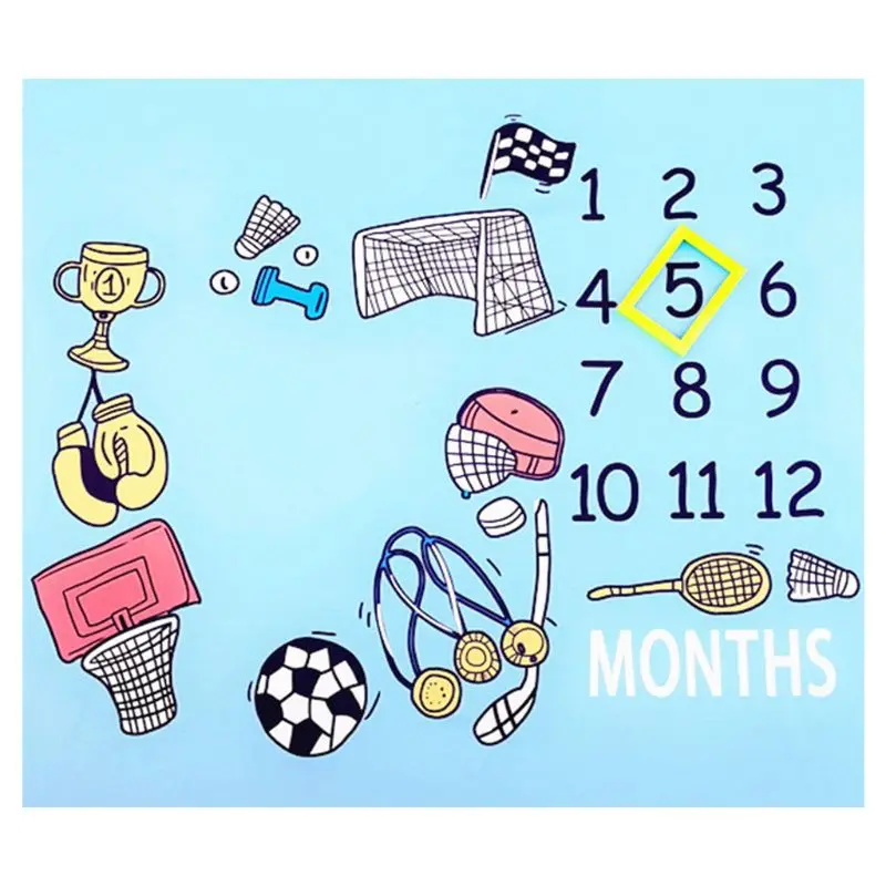 

New Baby Photo Background Cloth Love Sports Newborn Infants Creative Month Photography Blanket