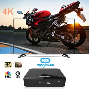 

Magicsee N5 Android 9.0 TV BOX Amlogic S905X Quad-core android Set Top Box Resolution 2GB RAM 16GB ROM 2.4G 5G WiFi media player