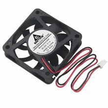 Gdstime refrigerador de rodamiento de bolas 6015 sin escobillas para ordenador, ventilador de refrigeración de carcasa de CPU, 24V DC, 2 pines, 6cm, 60mm, 60mm, 15mm, 1 ud.