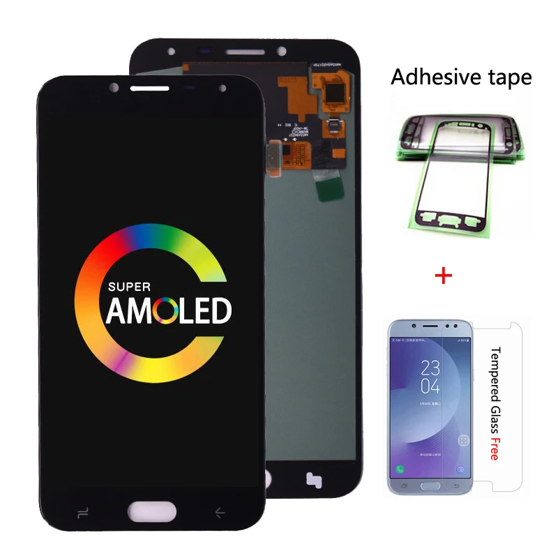 Pаспродажа Оригинальный супер AMOLED для samsung Galaxy J4 J400 J400F J400G DS SM J400F ЖК дисплей с кодирующий преобразователь сенсорного экрана в сборе