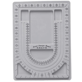 

Flocked Bead Board Bracelet Beading Jewelry Organiser Tray DIY Craft Tool X7YC