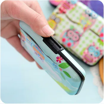 

Hot Cute Owl Printed Wallet Case Credit Card Holder 7 Cards Slots Theft Proof with Extra Security Layers CNT 66