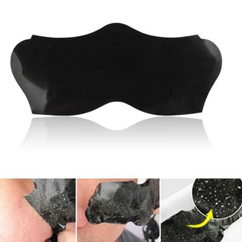 10PCS Face Mask Blackhead Remover Nose Strips Pore Deep Cleasing Nose Sticker Nose Mask Charcoal Pore Strip Black Mask Stickers