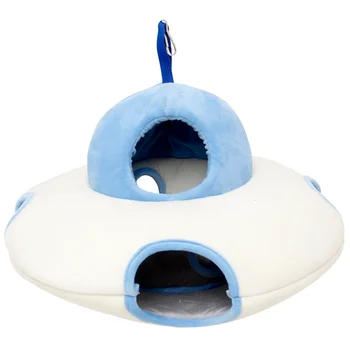 

Hamster Bed House Warm Pet Sleep Cage UFO Shaped Hanging Hammock Nest Bed
