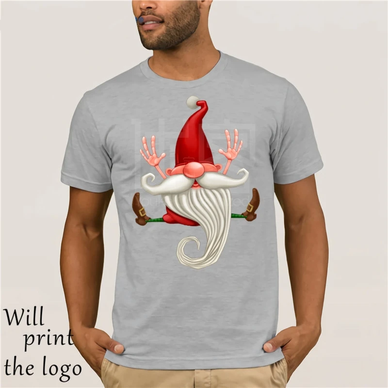 Degli Uomini di Design divertenti T-Shirt del Ragazzo Del Cotone Magliette e camicette Magliette Di Natale Babbo natale di
