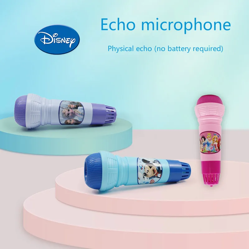 Disney Frozen Princess Elsa Microphone Toys for Kids Physical Echo Microphone Toddler Toys