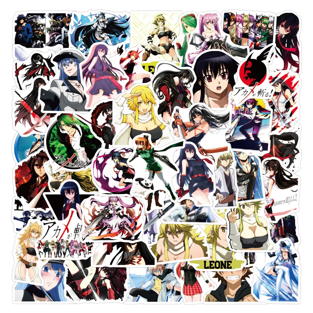 10/50 шт. Akame ga KILL! Аниме водостойкая наклейка s автомобиль ноутбук Гитара