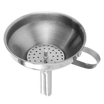 

Small Mouth Funnels Bar Wine Flask Funnel Mini Stainless Steel for Filling Hip Flask Narrow-Mouth Bottle stainless steel funnel