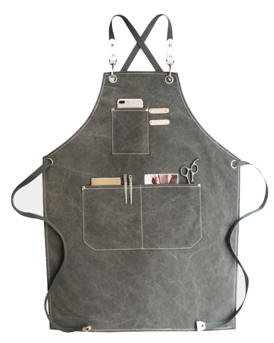 

Kitchen Chef Cooking Pinafore Uniform Unisex Creative Art Student Special Oil Painting Apron Painting Nail Salon Barber LFB177