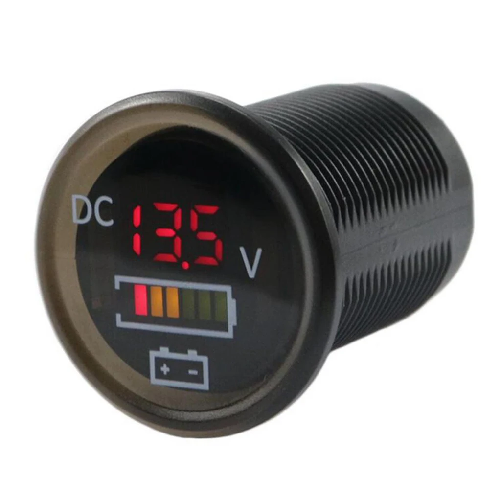 Автомобильный двигатель 12V 24V Красный светодиодный Дисплей Цифровой вольтметр Напряжение метр
