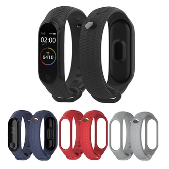 

Applicable Xiaomi mi band 3/4 strap Aurora buckle diamond buckle honeycomb pattern silicone replacement belt Xiaomi mi band 3/4