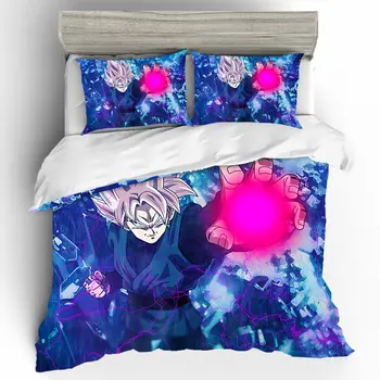 

Edredon Dragon Ball Bedding Sets Duvet Cover Home Textile Single Queen King Size Bedding Set Bed Sheets Pillowcases Bed Linen