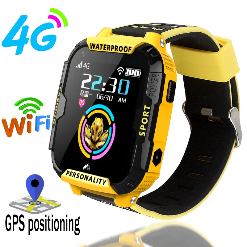 Детские Смарт часы LIGE 4G с GPS трекером позиционирования Wi Fi подключением