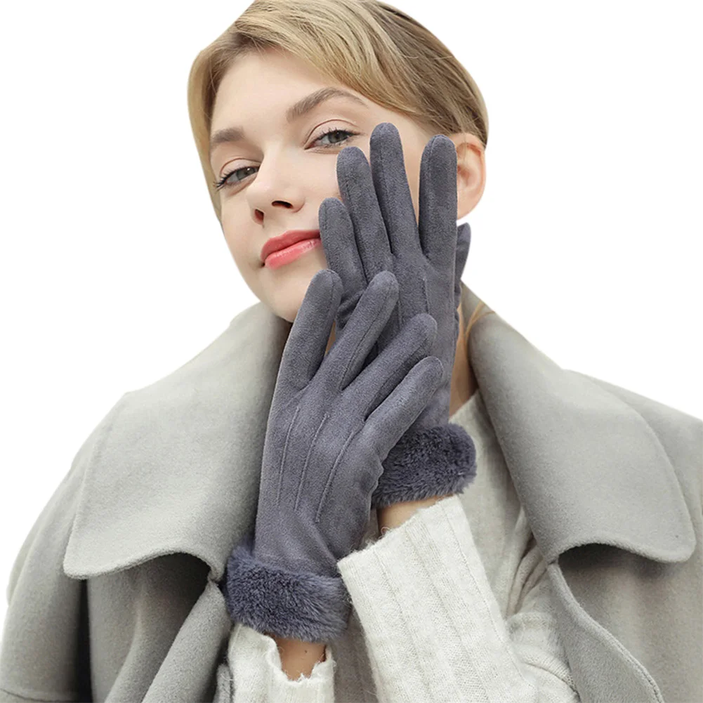 style thickened Лидер продаж, лыжные перчатки для женщин, Осень-зима, теплые, с флисовой подкладкой, утолщенные, для спорта на открытом воздухе, перчатки MCK99 - Color: style thickened