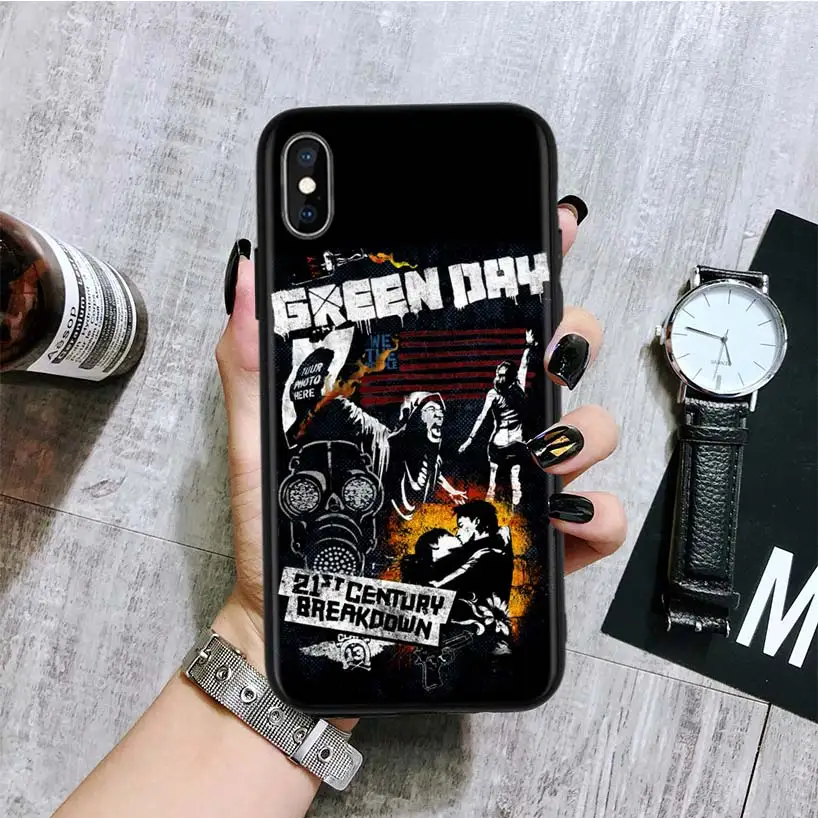 Green Day Special Edition Black Back Cover Phone Case For Apple IPhone 11 Pro XS MAX XR 7 8 6 6S Plus X 10 Ten 5 5S SE Coque She - Цвет: BA257-4