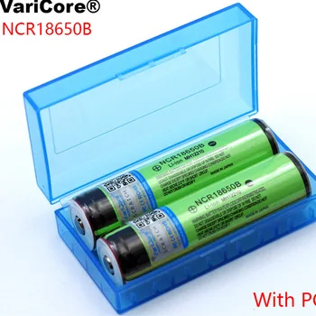 

VariCore New Protected 18650 NCR18650B 3400mAh Rechargeable battery 3.7V with PCB For Flashlight batteries