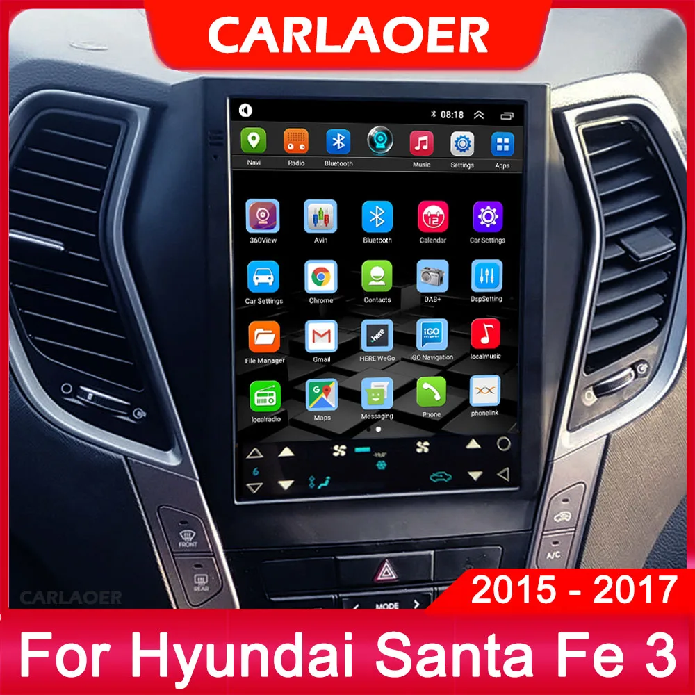 Автомагнитола для Hyundai Santa Fe 3 2013 2014 2015 2016 IX45 мультимедийный видеоплеер на