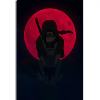 

Naruto Hot Japan Anime Uchiha Itachi Wall Sticker Home Decoration Silk Art Poster