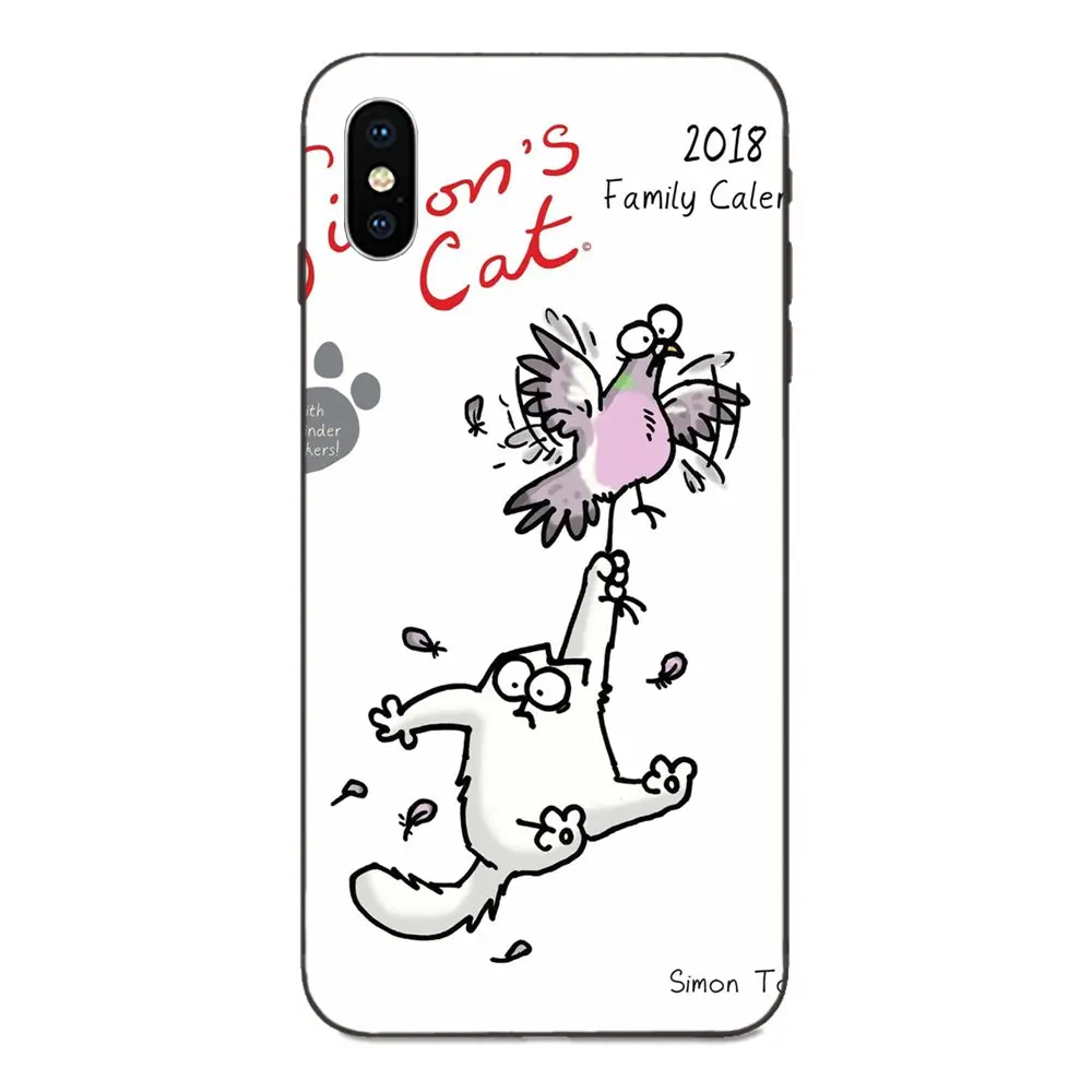 Чехол из ТПУ Забавный Милый Белый Кот Саймона для Huawei Mate 9 10 20 P8 P9 P10 P20 P30 Lite Mini Play Pro P smart Plus Z - Цвет: as picture