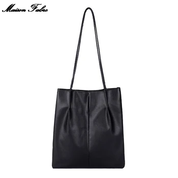 

Maison Fabre 2020 New Fashion Women's Solid Color Large Capacity Handbag 2PC Fashion Shoulder Bag Fashion Simple Small Bag