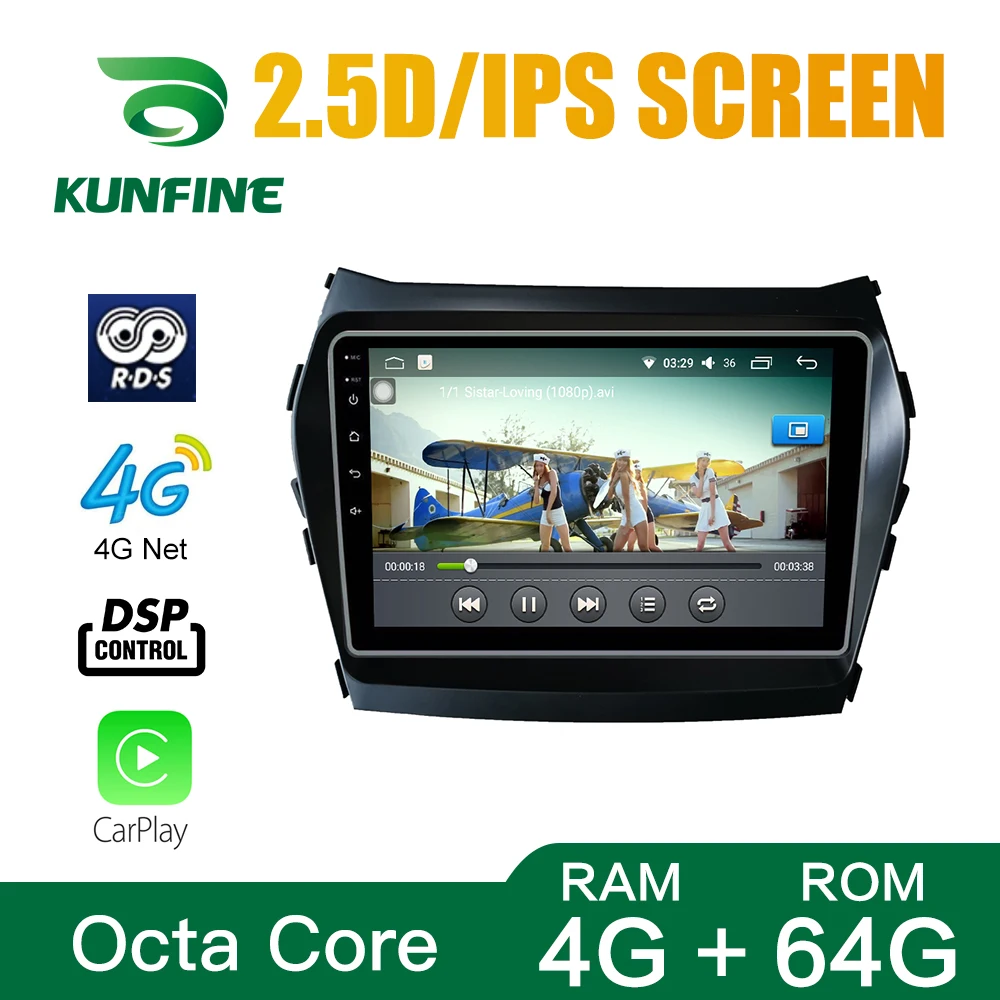 Octa Core 1024*600 Android 8 1 автомобильный DVD GPS-навигатор плеер Deckless стерео для Hyundai IX45 2012-2016