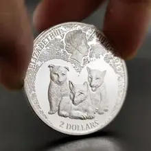 

Animal Coin Congo Lucky West Siberian Laika Gift Commemorative Coin Commemorative Medal Silver Coin Crafts Collectibles