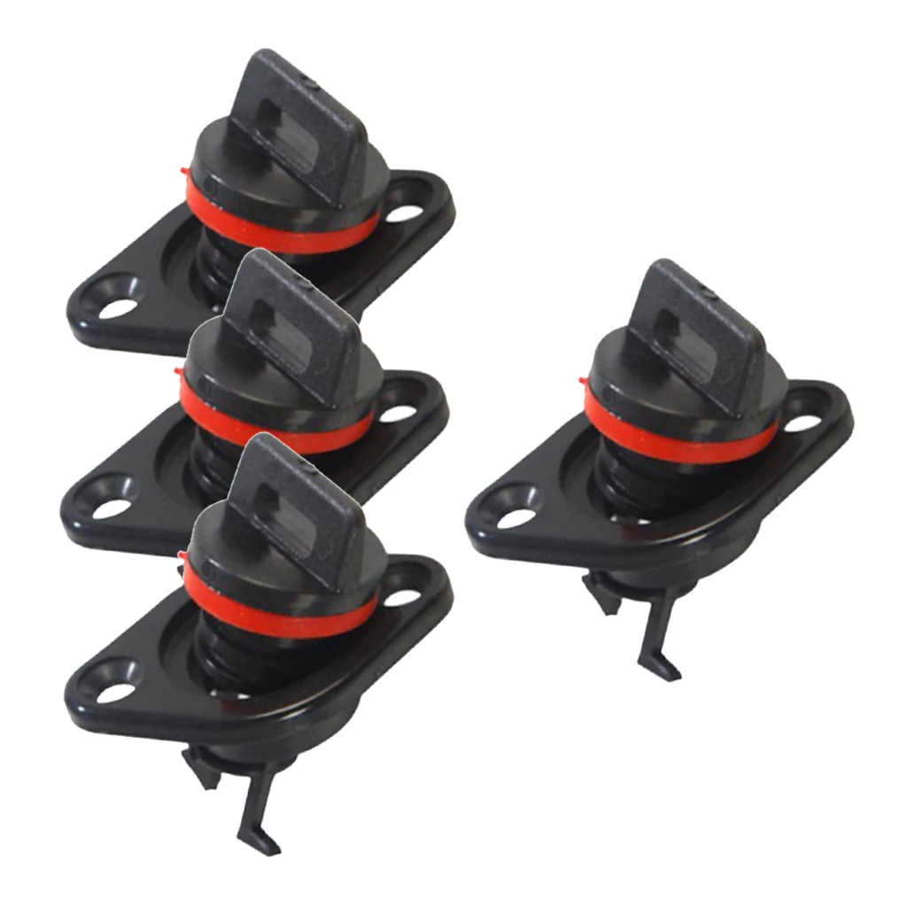 4 Pieces Oval Garboard Drain Plug Boat Sailing 1'' Hole Thread for 3/4''