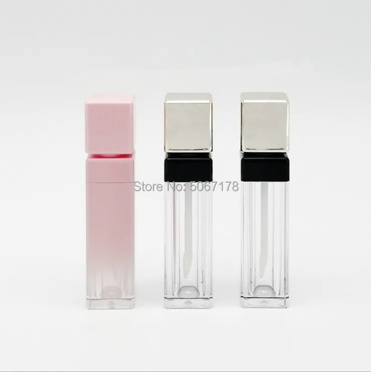 

10/30/50pcs Lip Gloss Tubes 8ml Lip Bottle Empty Cosmetic Containers Gold/Pink Travel Portable Transparent Plastic Bottle Brush
