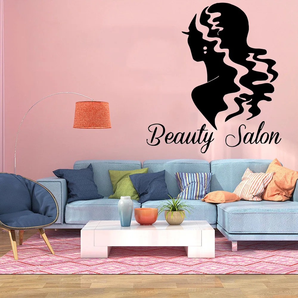 New Hair Salon Waterproof Wall Stickers Home Decor For Home Decor Living Room Bedroom Removable Decor Wall Decals Wl421 Wall Stickers Aliexpress