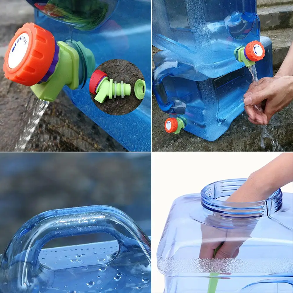 5L PC многоразовые пластиковые бутылки для воды галлон замена бутылки для воды оснастки крышки анти-всплеск кувшин контейнер