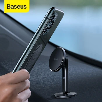 

Baseus Magnetic Car Phone Holder For iPhone XS 11 Samsung With Clamping Function Paste Type Car Mount Stand Phone Magnet Holder
