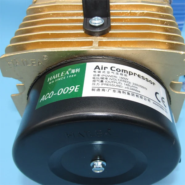 ACO-009E 160 Вт Воздушный Компрессор Электрический магнитный воздушный насос для CO2 лазерной гравировки резки