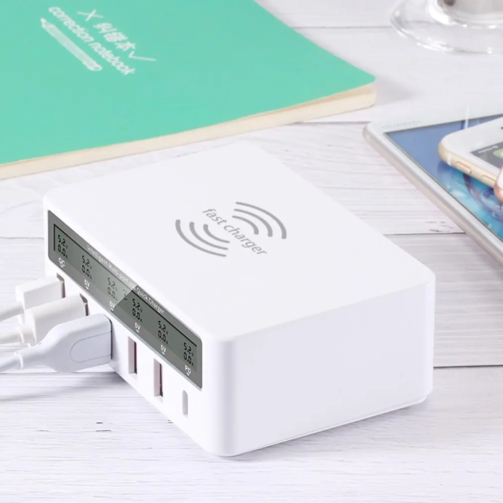 818P мульти быстрое зарядное устройство USB зарядка несколько 5 USB зарядная станция для телефона универсальное usb-хаб умное зарядное устройство