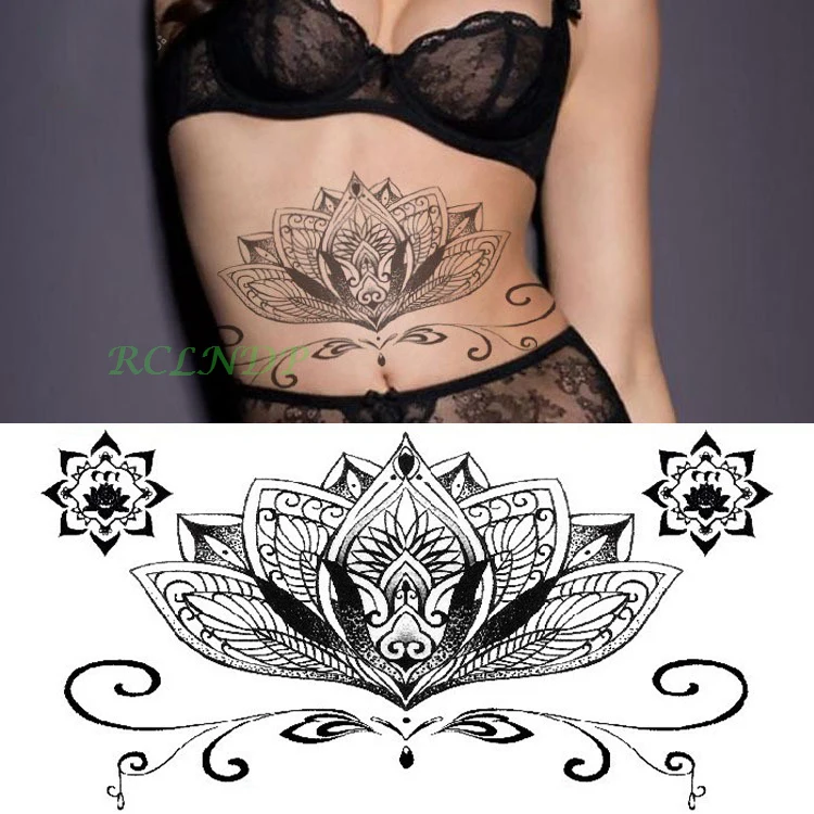 Waterproof Temporary Tattoo Sticker Sexy Fake Tatoo Diamond Crystal Flash Tatto on Breast Chest Belly Back for Women Girl | Красота и