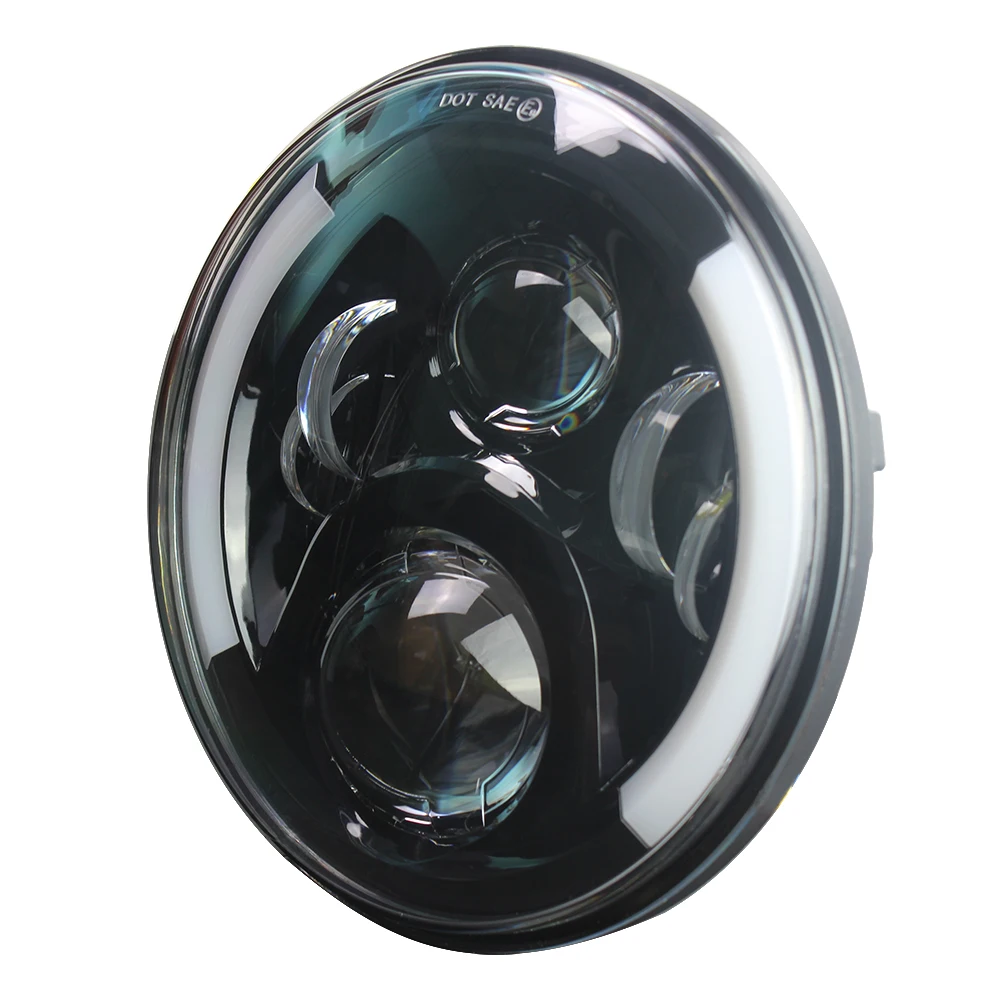 Для Suzuki Samurai UAZ Hunter 7 дюймов светодиодный проектор фара с halo DRL& Amber Поворотная сигнальная фара для Lada 4x4 Urban Niva