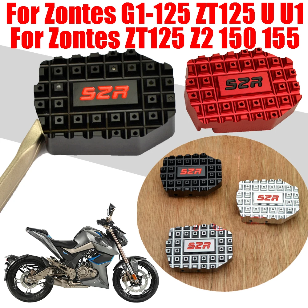 Motorcycle Accessories Rear Brake Lever Pedal Extender Foot Peg Enlarge Extension For Zontes G1-125 ZT125 125-U 125-U1 125-Z2 155-U1 150 V