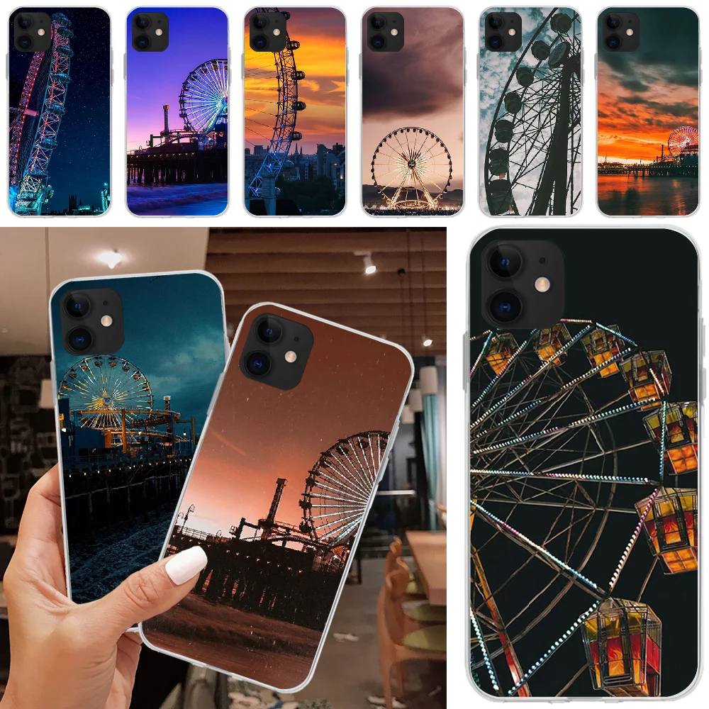 ByLoving Ferris wheel playground Coque Shell Phone Case For iPhone 5C 5 5S SE 7 8 plus X XS XR MAX 11 pro Pro Max | Мобильные