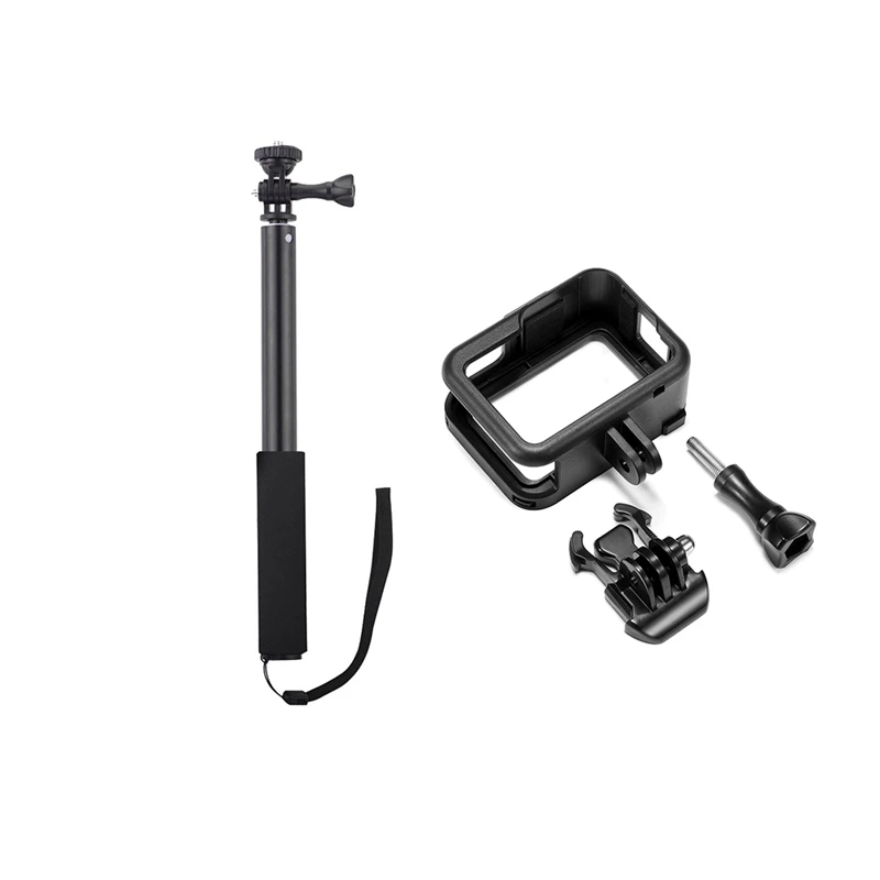 Защитный чехол+ удлинитель для GoPro, аксессуары GoPro Hero 8, защитный чехол-рамка для видеокамеры, чехол для GoPro Hero8