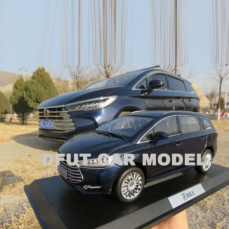 Литая 1:18 Игрушечная модель автомобиля BYD SONG MAX DM MPV, детская Игрушечная машина, оригинальная Авторизованная аутентичная детская игрушка