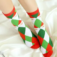 Женские и мужские рождественские удобные хлопковые носки в полоску короткие носки с рождественским принтом женские носки с надписями