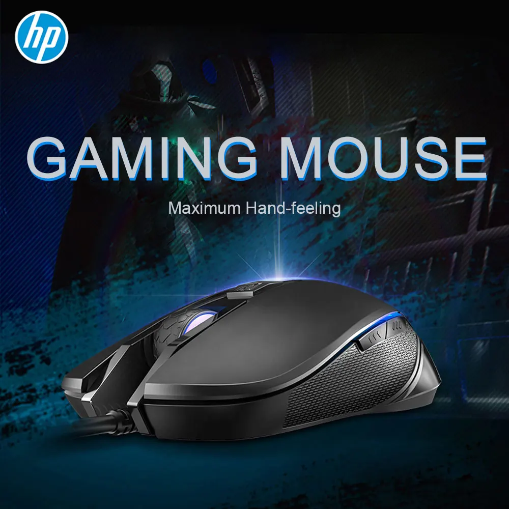 Hp M200 профессиональная игровая мышь, макро Проводная эргономичная RGB Бесшумная игровая мышь 2400 dpi для ПК, компьютера, ноутбука, мыши Pro Gamer