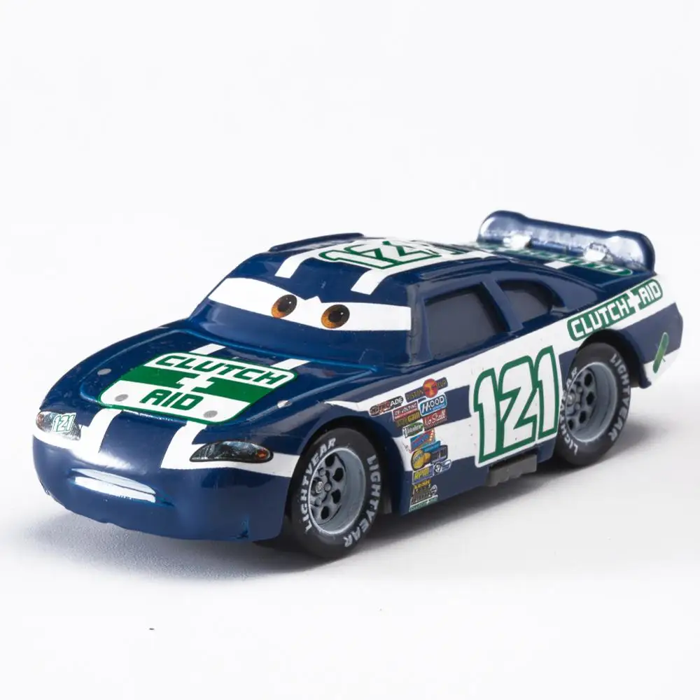 

Disney Pixar Cars Cartoon Car American Racer Jeff Gorvet 1:55 Scale Diecast Metal Alloy Modle Car Cute Toys For Children Gifts