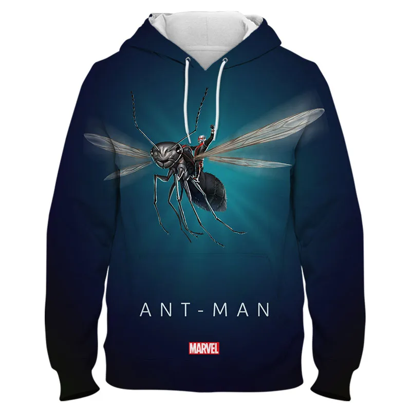 Свитшот для мужчин и женщин крутые пуловеры с 3D-принтом супергероев Marvel муравьев