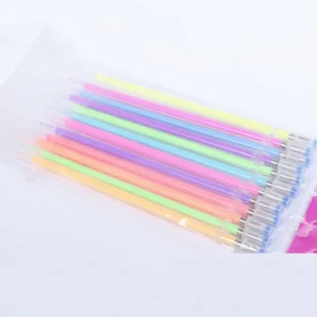 

2018 New 12 PCS/Set Flash Ballpoint Gel Pen Highlighter Refill Colorful Shining Refill Painting Pen Drop Shipping