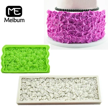 

Meibum 2 Styles Phalaenopsis Orchid Petal Silicone Fondant Cake Mold Sugar Craft Wedding Birthday Pastry Border Decorate Mould