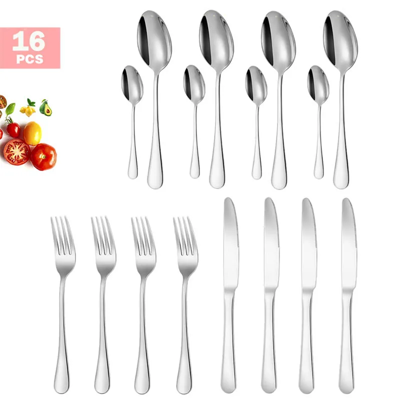 16pcs silver