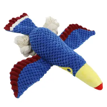 

Pet Dog Plush Toys Animal Shaped Dogs Squeaky Toy Stuffed Cotton Rope Dog Puppy Chew Toys Teeth Cleaning Supplies Making Sound