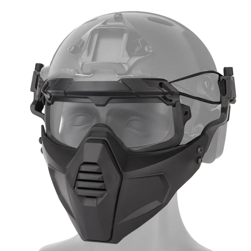 Najtaniej Airsoft Paintball maska myśliwska + Tactical Paintball komplet kieliszków taktyczna półmaska wojskowa ochronna maski na twarz